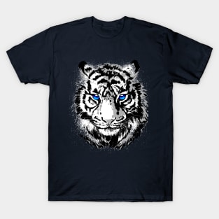 White Tiger Head - Realistic Tiger Eyes T-Shirt